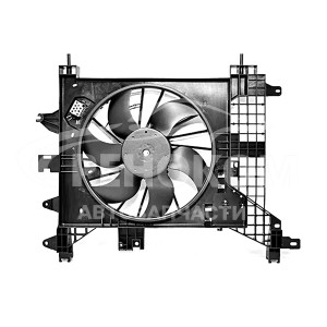 Диффузор вентилятора + вентилятор Дастер (с AC)