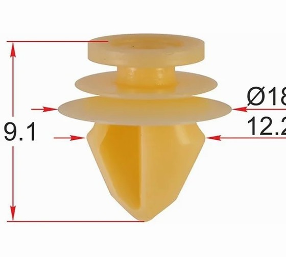 Клипса обшивки двери Логан/Ларгус