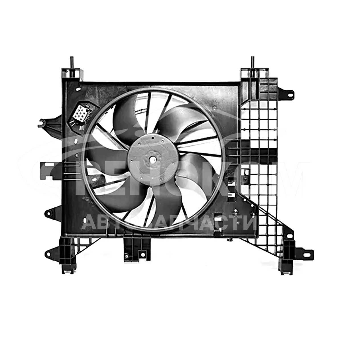 Диффузор вентилятора + вентилятор Дастер (с AC)