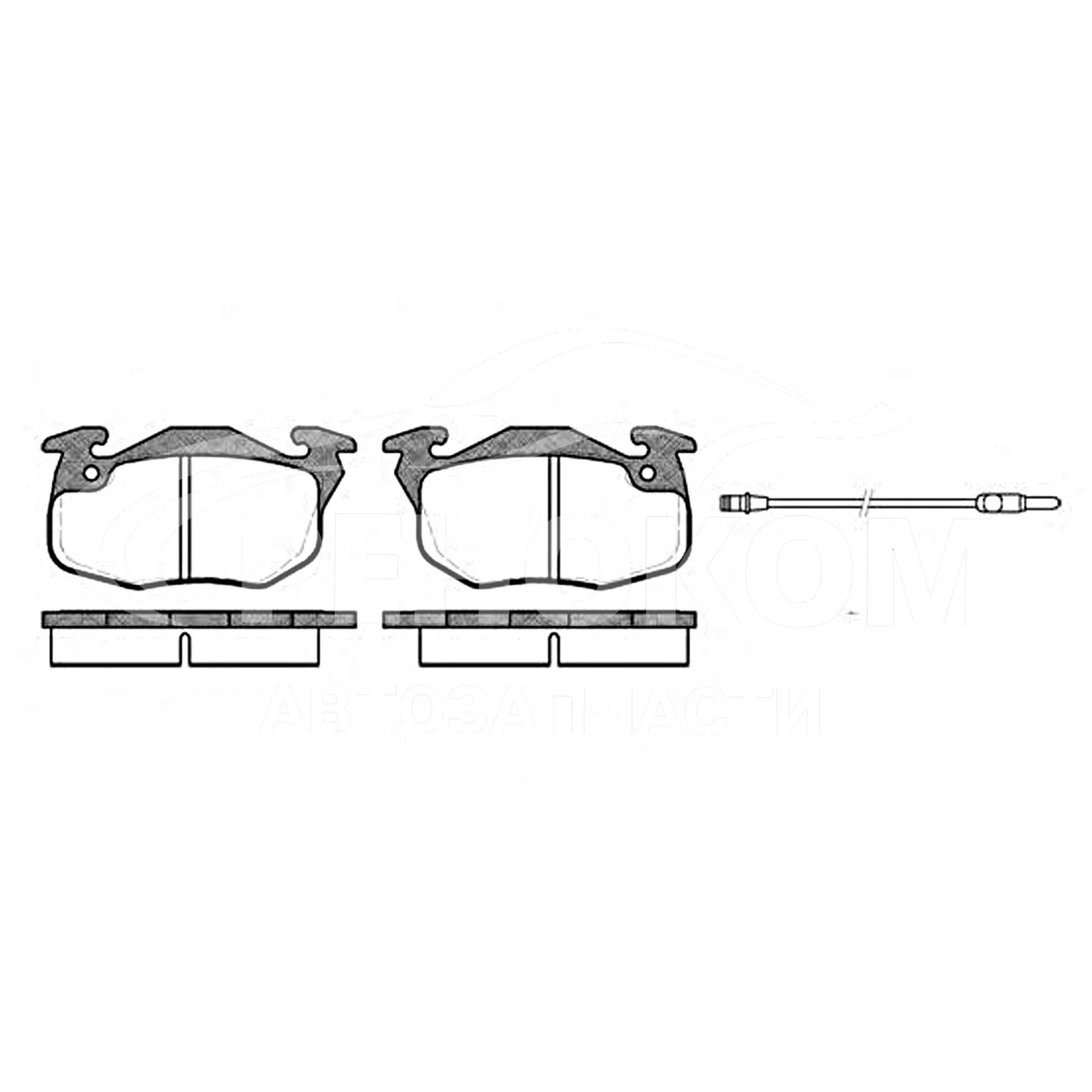 Колодки тормозные передние R19 (bendix)
