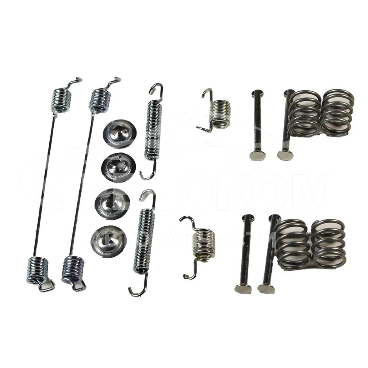 Ремкомплект задних тормозных колодок Кангу (пружинки)(не усиленный)