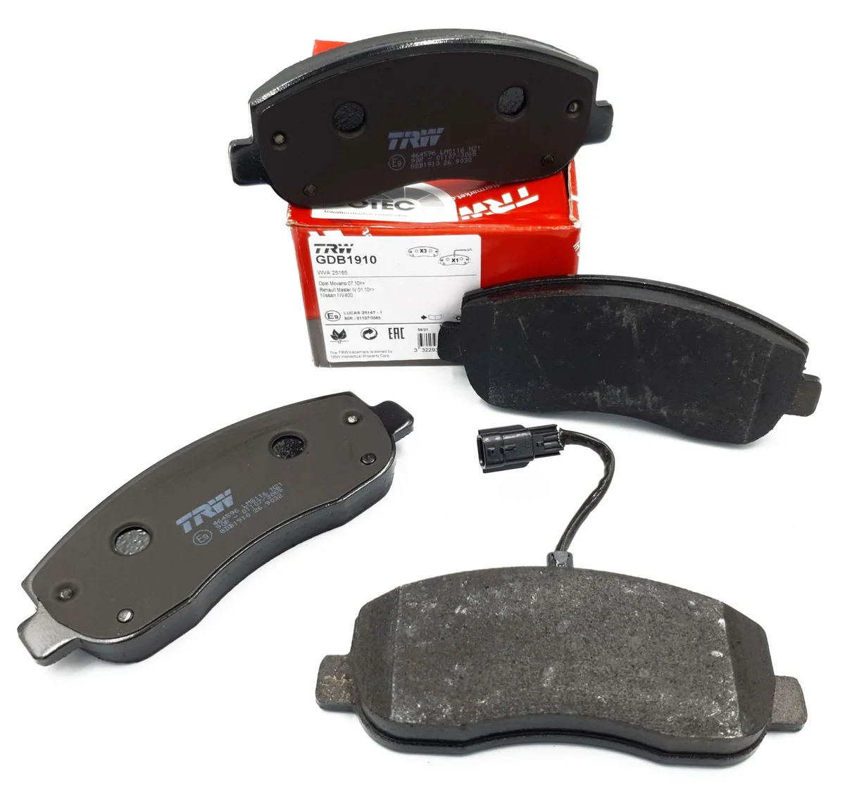 Колодки тормозные передние Мастер 3