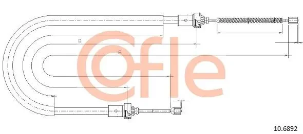 Трос ручника Ларгус